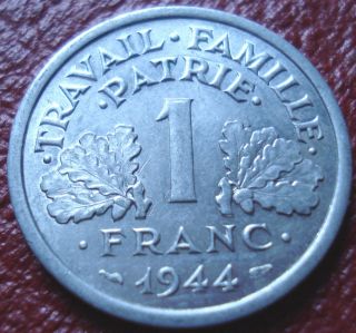 1944 - C France 1 Franc In Ef - Au photo
