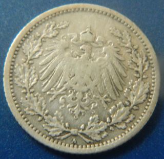 1905 German Half Mark 0801 Asw As Pictured Z41 photo