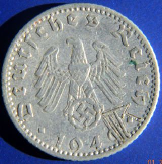 Hitlers Germany Third Reich 1940 A Fifty Reichspfennig Aluminum Piece Xf G36 photo