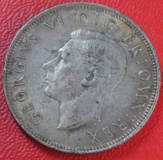 Great Britain 1942 2 Silver Shillings As Pictured T11 photo