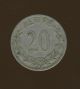 Greece.  20 Lepta 1894 F - F+,  Crown,  Paris,  Greek Coin,  King: George {offer} Europe photo 2