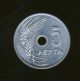 Greece.  5 Lepta 1954 Aunc,  Wheat - Crown Km 77,  Prague Greek Coin {offer} Europe photo 2