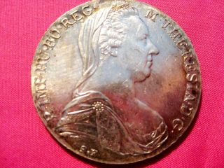 1780 Silver Pl Thaler M,  Theresia Austria=3691 photo