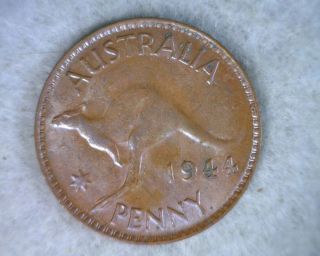 Australia Penny 1944 About Uncirculated (20) photo