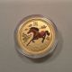 2014 Australian Lunar Year Of The Horse 1/4 Oz Gold Pure.  9999 Colorized Coin Australia photo 2