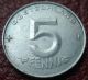1952 - A East Germany 5 Pfennig In Ef - Au Germany photo 1