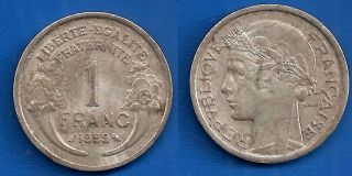 France 1 Franc 1959 Auminium Coin Worldwide Francs Paypal Skrill photo