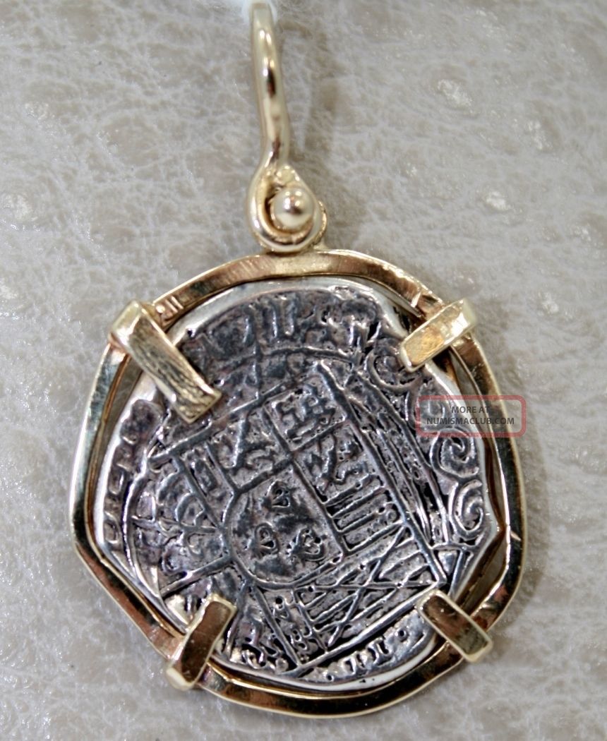Atocha 2 Reale Mexico Cityi Grade 2 Coin In 14k Gold Pendant atocha-2-reale-mexico-cityi-grade-2-coin-in-14k-gold-pendant