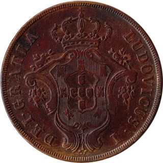 1865 Azores (portuguese) 20 Reis Large Coin Luiz I Km 15 Mintage 178,  000 photo
