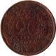1865 Azores (portuguese) 20 Reis Large Coin Luiz I Km 15 Mintage 178,  000 Europe photo 1