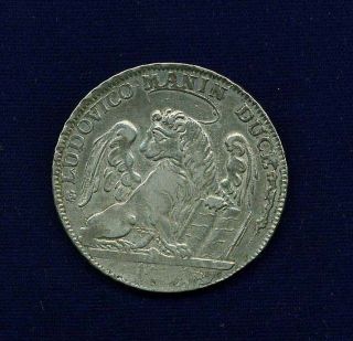 Italy Venice Doge Lodovico Manin 1791 Tallero Silver Coin,  Vf/xf, photo