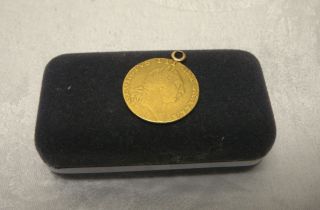 Great Britain Uk British Gold Coin George Iii 1788 Spade Guinea Fifth Head 22 K photo