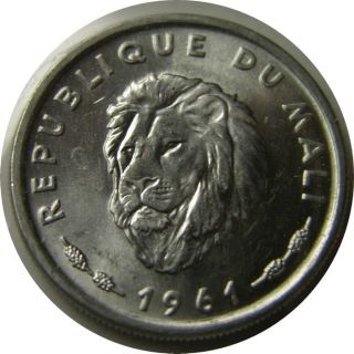 Elf Mali 25 Francs 1961 Lion photo