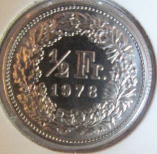 1978 Half Franc Coin                    ' photo