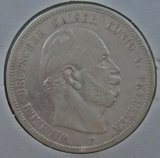 German States Prussia 5 Mark,  1876 B,  Wilhelm I photo