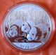 1oz Silver Panda Coin 2013 Chinese Uncirculated In Plastic Capsule China photo 4