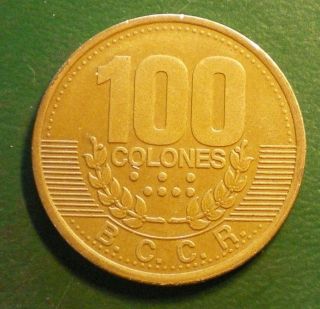 Costa Rica 1995 100 Colones Coin See All My Other Items 003 photo