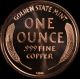 Wheat Penny Copper Round - 1 Oz 0.  999 Copper Bullion Round - Golden State Coins: World photo 1