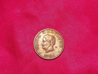1951 Cinco Centavos Coin photo