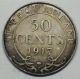 1917 C Newfoundland 50 Silver Cents Grading Fine 3503 Asw Q164 North & Central America photo 1