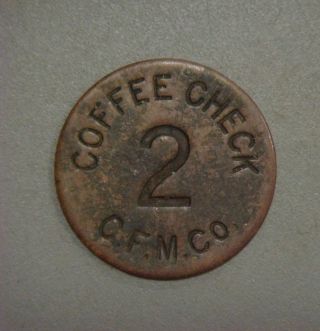 C.  F.  M.  Co.  Coffee Check 2 photo