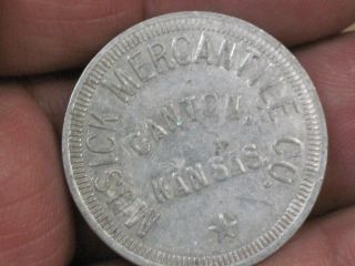 Good For 50c In Trade Token Canton Kansas Coin Musick Mercantile Co photo