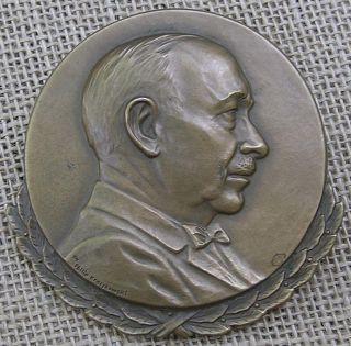 Vintage Bronze Plaque Medallion By Phillip Kraczkowski photo