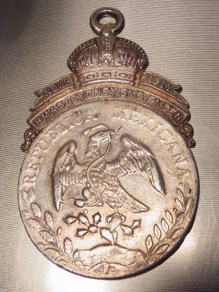 Hmas Sydney - Sms Emden.  1914,  Medal By W.  Kerr,  Sydney.  3 Chopmarks. .  Gvf photo
