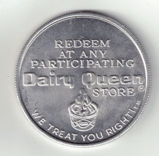 Brilliant Uncirculated Dairy Queen Good For Sundae Or Worth 40 Cents photo