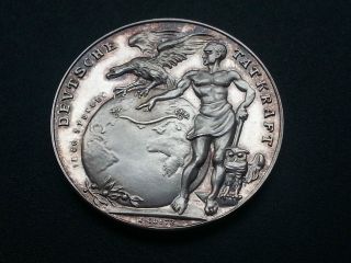 Silver Medal Zeppelin In 1924,  In Memory Of The Ocean Voyage Of The Zr Iii photo