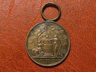 France.  Revolution French Confederation14 July 1790 Very Rare Medal By Gatteaux photo