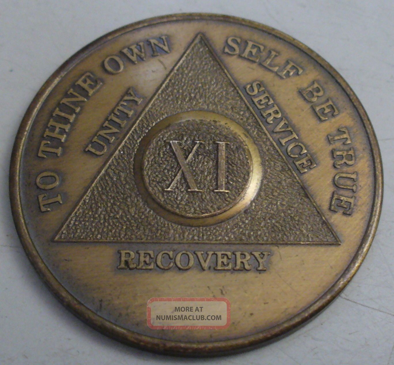 To Thine Own Self Be True Xi Unity Service Recovery Metal Coin / Token Exonumia photo