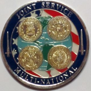 Usa Military Medallion Joint Service Counterair Team Multi National photo