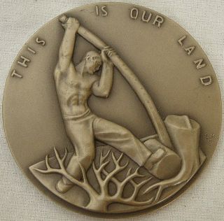Society Of Medalists Issue No.  66,  1962 By Carl Mose photo