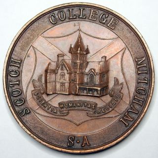 Circa 1930 ' S Scotch College - South Australia - Athletic Sports Bronze Medal photo