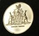 1978 - 1983 Northern Territory 5th Anniv Self Government 24ct Gold Plated Medal Exonumia photo 1