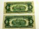 2 - 1928 D $2 Dollar Bill Red Seal Two Dollars Small Size Notes photo 1