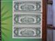 Trio (3) Series 1963 $2 Bills,  Au++/uncirculated Small Size Notes photo 1