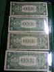 4 1935 Blue Seal Silver Certificate 1 Dollar Bills Small Size Notes photo 1