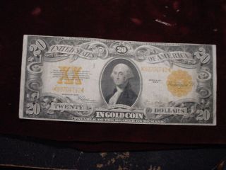 1922 $20 Gold Certificate Fr - 1187 Very Fine photo