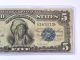 1899 $5 Indian Chief Silver Certificate Large Note Fr 274 Vernon - Mcclung Large Size Notes photo 1