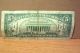 Unusual 1963a Series $5 Five Dollar Bill Currency W/ President Nixon Stamp Small Size Notes photo 1