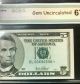 2003 $5 Star Note With Low Serial Number Gcgs - Graded 67 Gem Uncirculated Small Size Notes photo 1