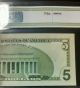 2003 $5 Star Note With Low Serial Number Gcgs - Graded 67 Gem Uncirculated Small Size Notes photo 4