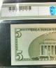 2003 $5 Star Note With Low Serial Number Gcgs - Graded 67 Gem Uncirculated Small Size Notes photo 5
