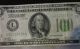 1928a 100 Dollar Redeemable In Gold U.  S.  Bank Note,  San Francisco,  Circulated Small Size Notes photo 4