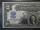 1899 $2 Mini Porthole Silver Certificate Fr.  253 Pmg 64 Large Size Notes photo 1