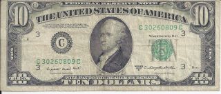 1950 - C $10 Ten Dollar Frn C Philadelphia,  Smith - Dillon, photo
