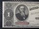 1891 $1 Stanton Treasury Note Fr.  351 Pcgs 40 Large Size Notes photo 1