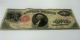 1917 United States One Dollar Bill Red Seal Circulated Large Size Notes photo 9